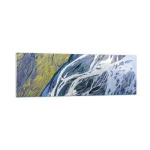 Schilderen op glas - Rotstekeningen van de natuur - 160x50 cm