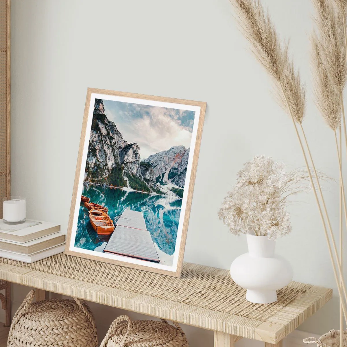 Een poster in een licht eiken lijst - We zullen je schoonheid laten zien - 30x40 cm