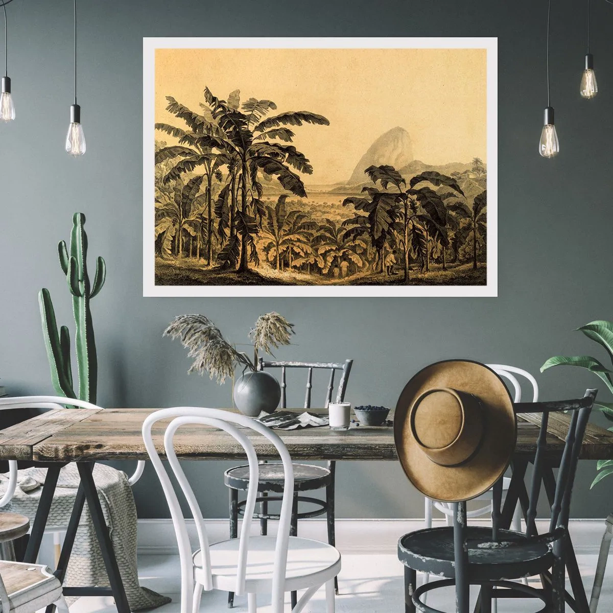 Poster - in een koloniaal klimaat - 100x70 cm