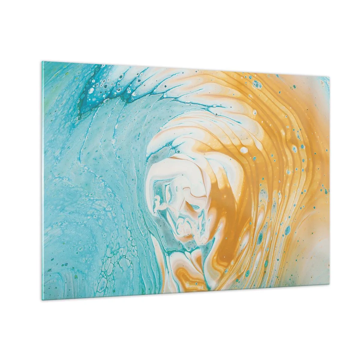 Schilderen op glas - Pastel werveling - 100x70 cm