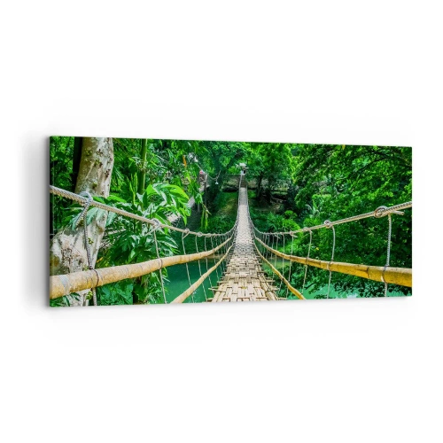 Schilderen op canvas - Apenbrug over de green - 120x50 cm
