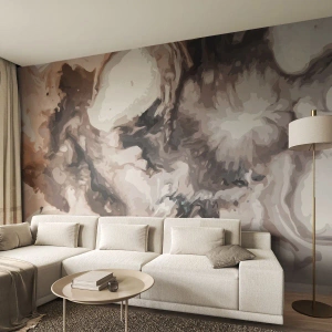 Fotobehang Premium Canvas - De geboorte van een sterrenstelsel - Abstractie, Deel, Modern patroon - 450x315 cm