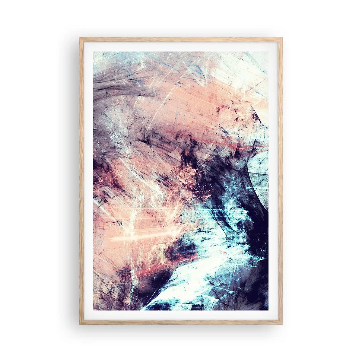 Een poster in een licht eiken lijst - Voel de wind - 70x100 cm