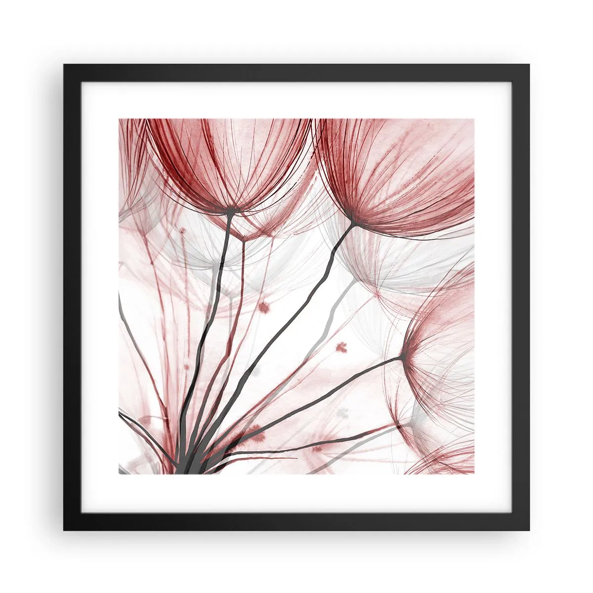 Poster in een zwarte lijst - Vóór het vertrek - 40x40 cm