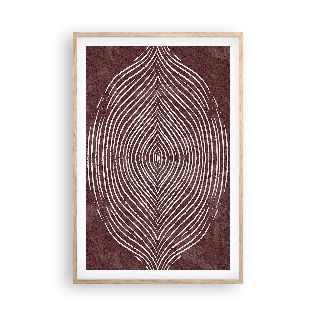 Een poster in een licht eiken lijst - De ruimte spreekt - 61x91 cm