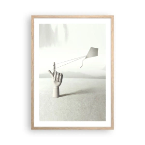 Een poster in een licht eiken lijst - Krachttest - 50x70 cm