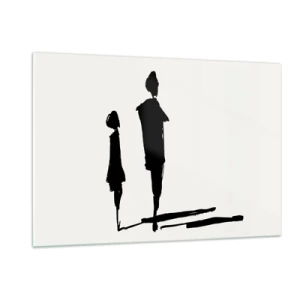 Schilderen op glas - Zeker samen? - 120x80 cm