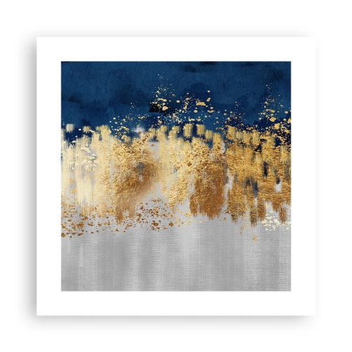 Poster - Een moderne compositie met sprankeling - 40x40 cm