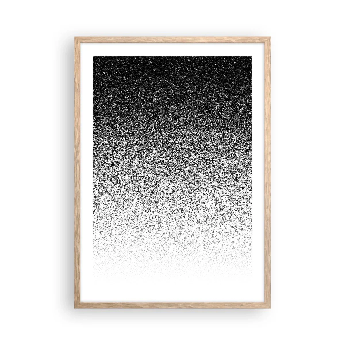 Een poster in een licht eiken lijst - Naar het licht - 50x70 cm