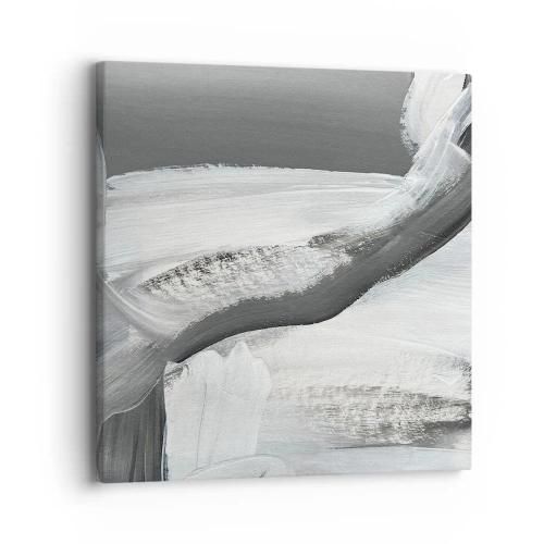 Schilderen op canvas - Een beslissende beweging - 30x30 cm