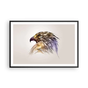 Poster in een zwarte lijst - Portret van een krijger - 91x61 cm