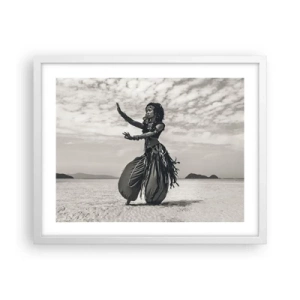 Poster in een witte lijst - De dans van de zuidelijke eilanden - 50x40 cm