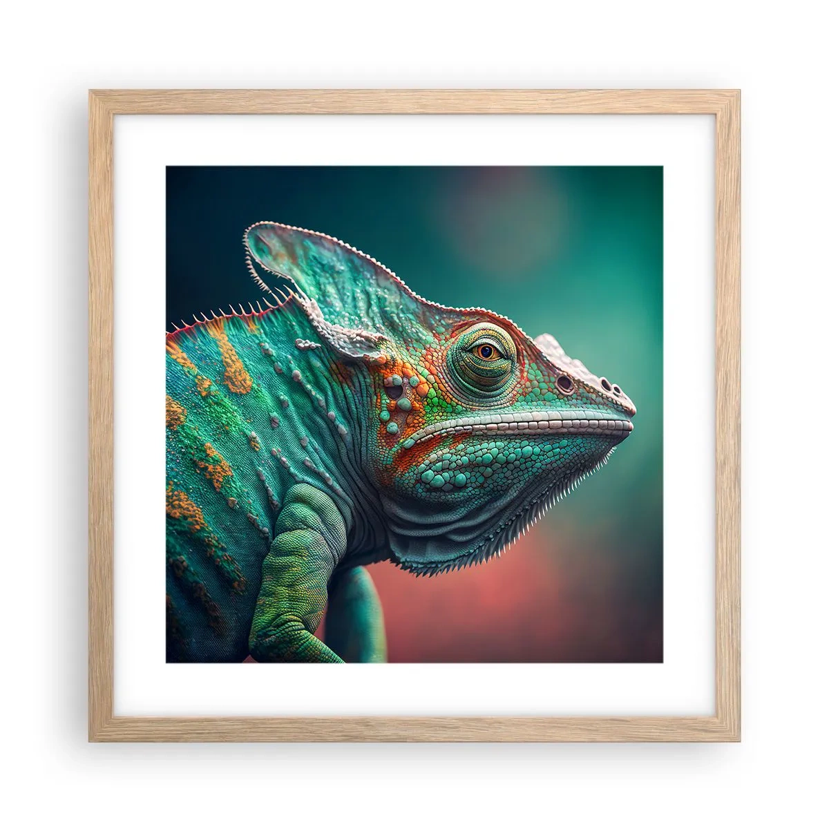 Een poster in een licht eiken lijst - Jij ziet mij? Niet goed… - 40x40 cm