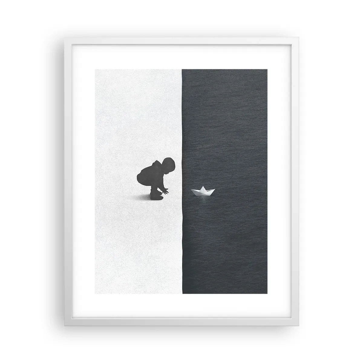 Poster in een witte lijst - Geweldige expeditie - 40x50 cm