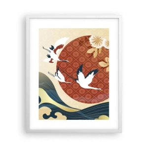 Poster in een witte lijst - Japans sprookje - 40x50 cm