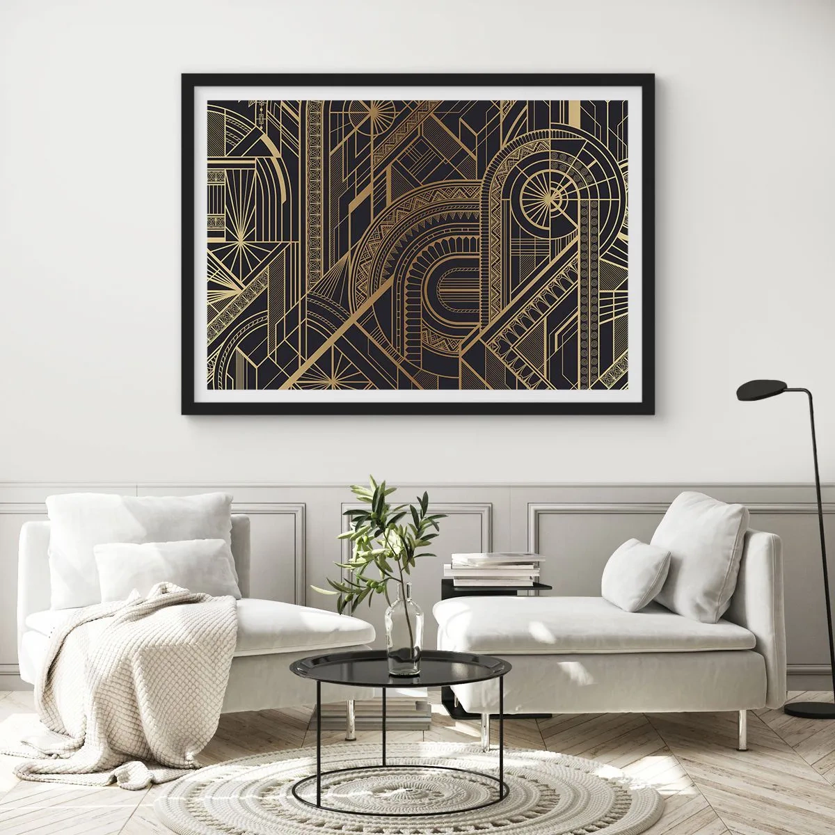 Poster in een zwarte lijst - Concepten, ideeën, plannen - 50x40 cm