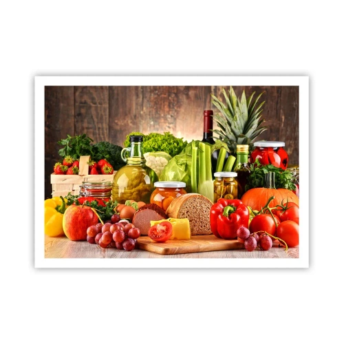 Poster - Gerookt, gebakken en gemarineerd - 100x70 cm