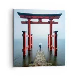 Schilderen op canvas - Japanse mijmering - 70x70 cm