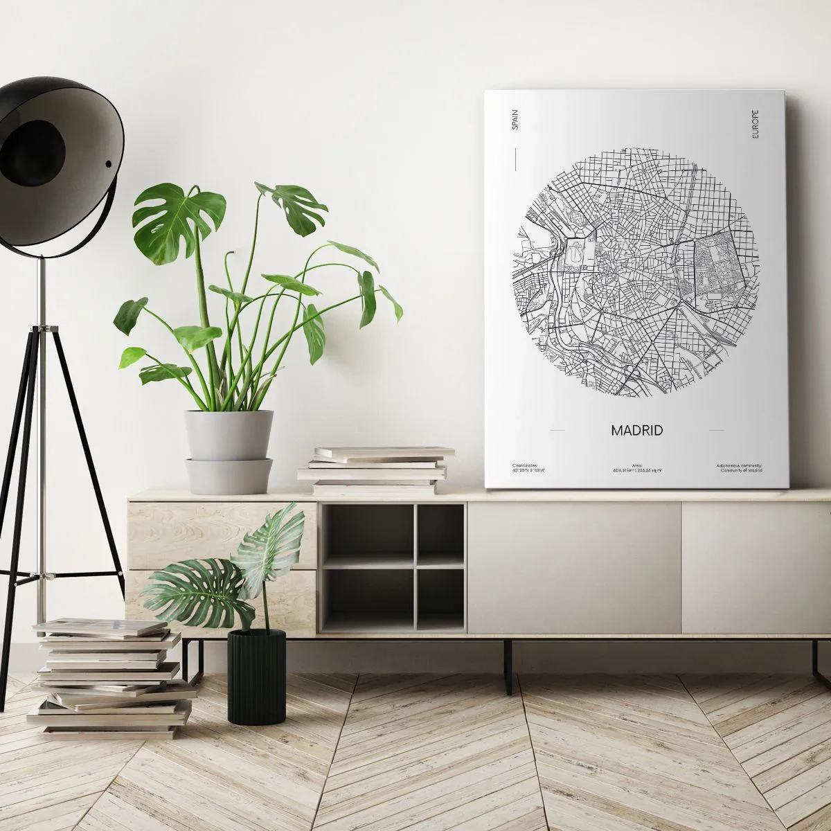 Schilderen op canvas - Anatomie van Madrid - 50x70 cm