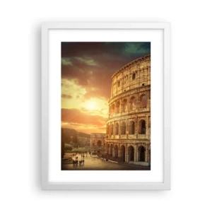 Poster in een witte lijst - Een kolossale indruk - 30x40 cm