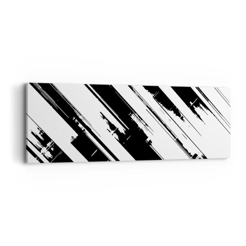 Schilderen op canvas - Een intense en dynamische compositie - 90x30 cm