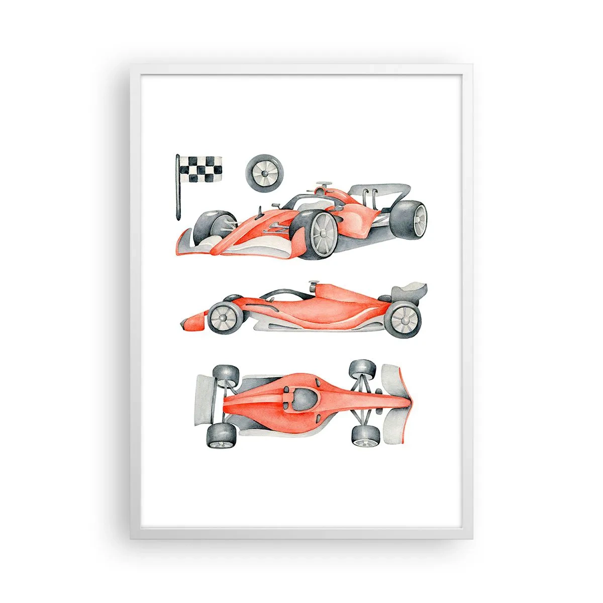 Poster in een witte lijst - Jaag je droom na - 50x70 cm