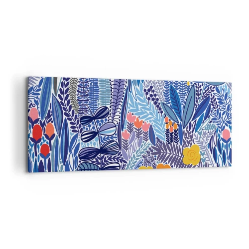 Schilderen op canvas - Hawaiiaanse tuin - 100x40 cm