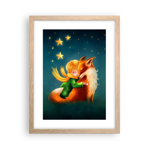 Een poster in een licht eiken lijst - Kleine Prins - 30x40 cm
