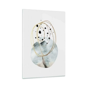 Schilderen op glas - Omarmd door de ruimte - 80x120 cm