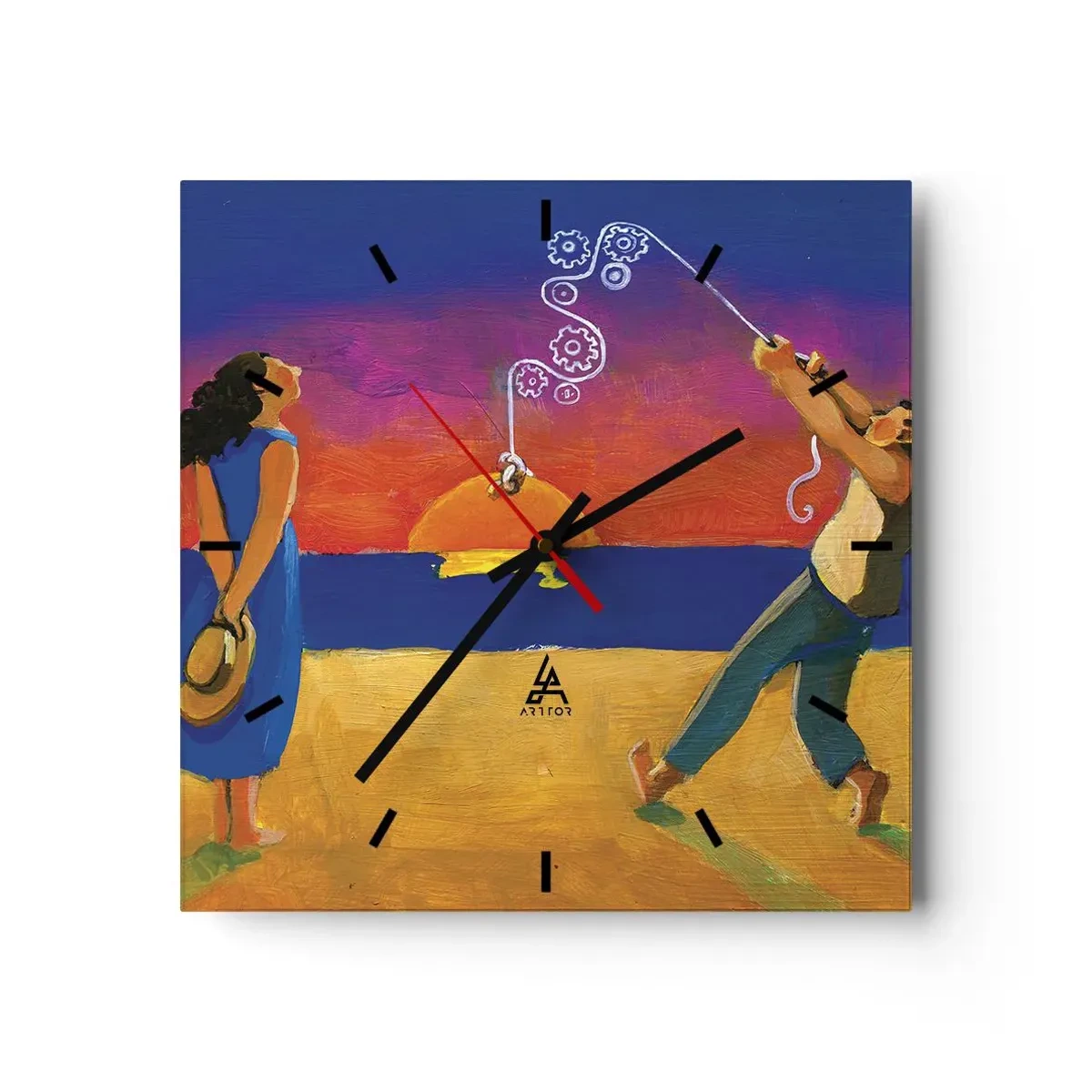 Wandklok - Klok - Meer dan een sterretje uit de lucht - 40x40 cm