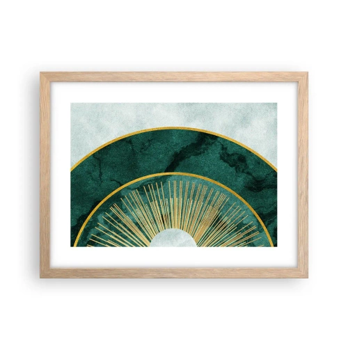 Een poster in een licht eiken lijst - Een ander zonnestelsel - 40x30 cm