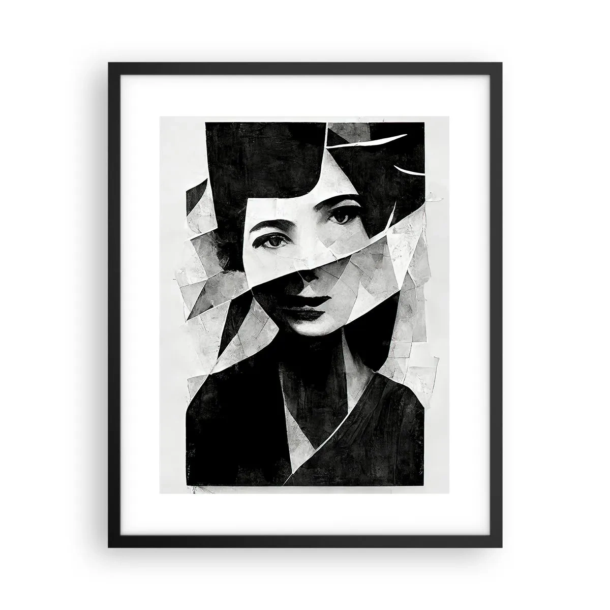 Poster in een zwarte lijst - Echt wat je bent... - 40x50 cm