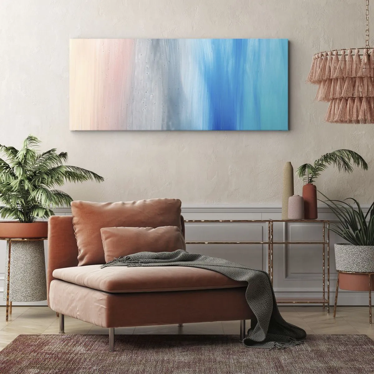 Schilderen op canvas - Elementen: lucht - 120x50 cm