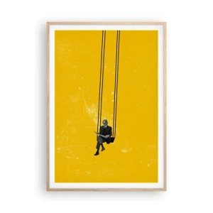 Een poster in een licht eiken lijst - Dag als iedere dag - 70x100 cm