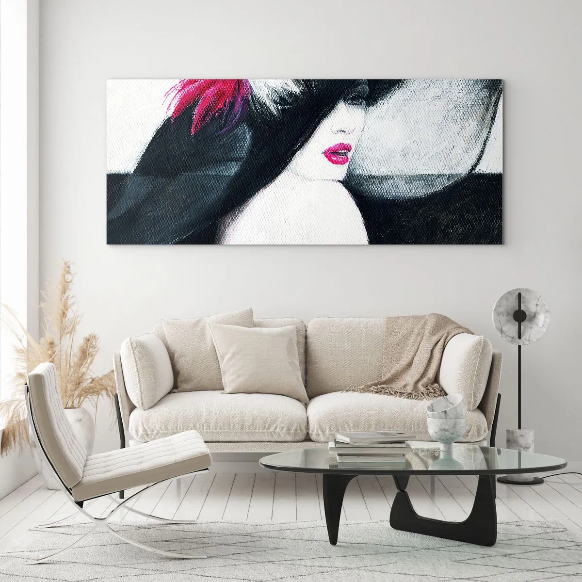 Schilderen op glas - Altijd een geheim - 140x50 cm