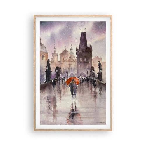 Een poster in een licht eiken lijst - Mensen veranderen niet - 61x91 cm