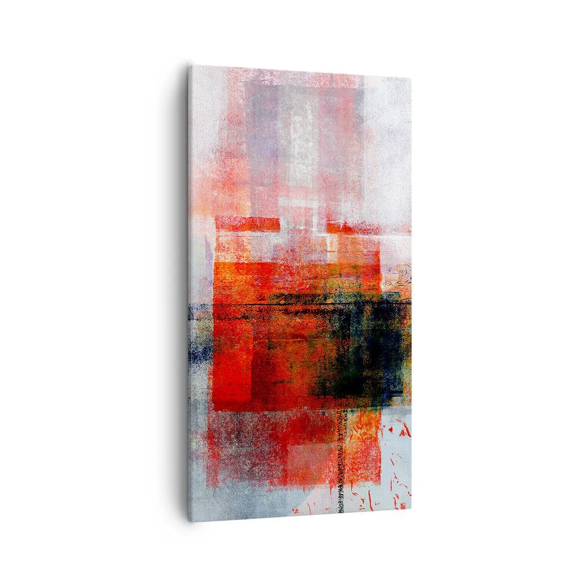 Schilderen op canvas - Een gloeiende compositie - 55x100 cm