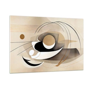 Schilderen op glas - Compositie: de essentie van de dingen - 120x80 cm