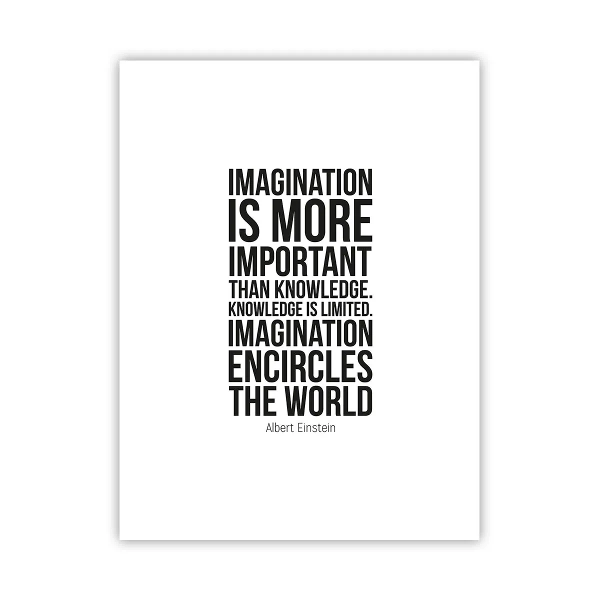 Poster - Einstein over de kracht van verbeelding - 30x40 cm