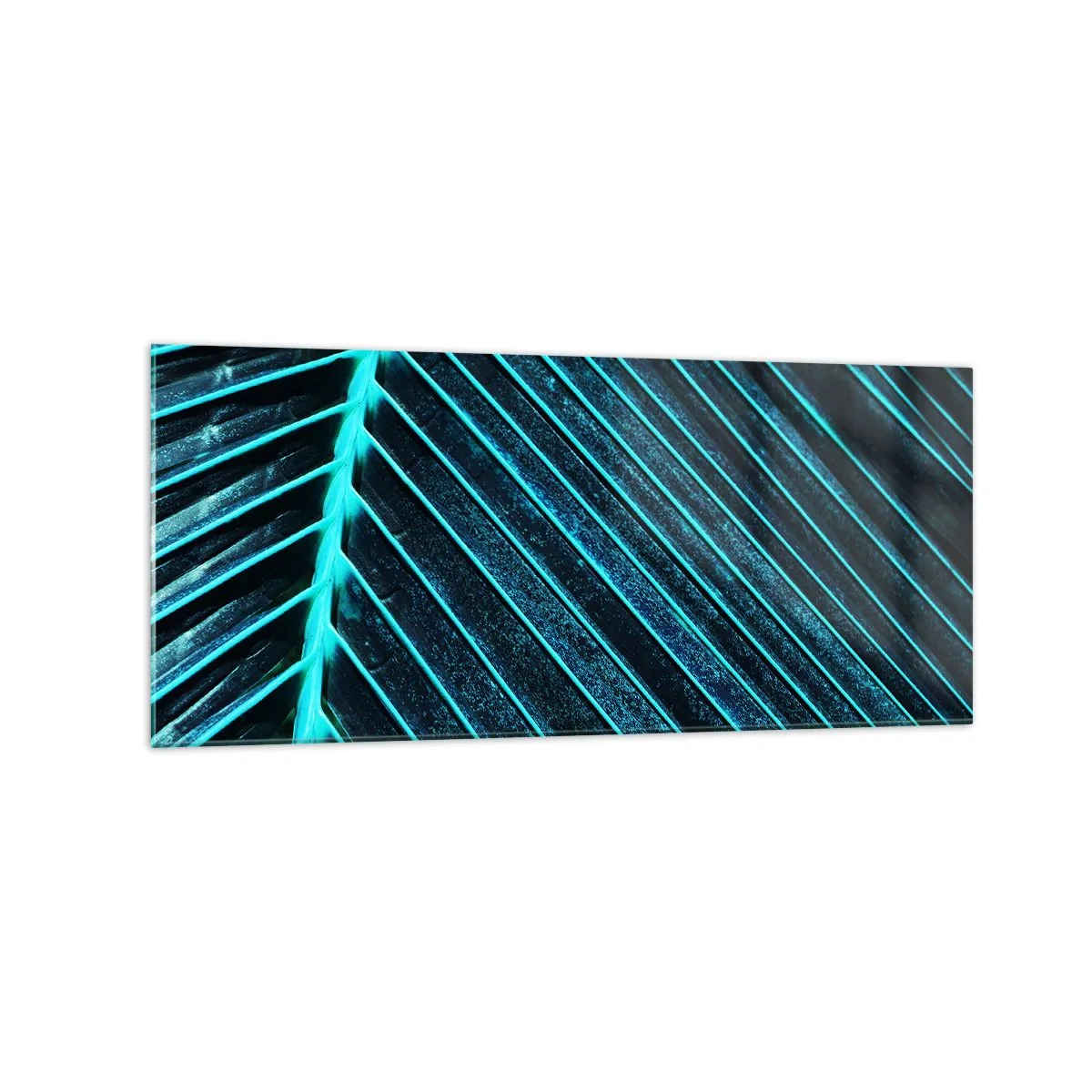 Schilderen op glas - Groene textuur - 120x50 cm