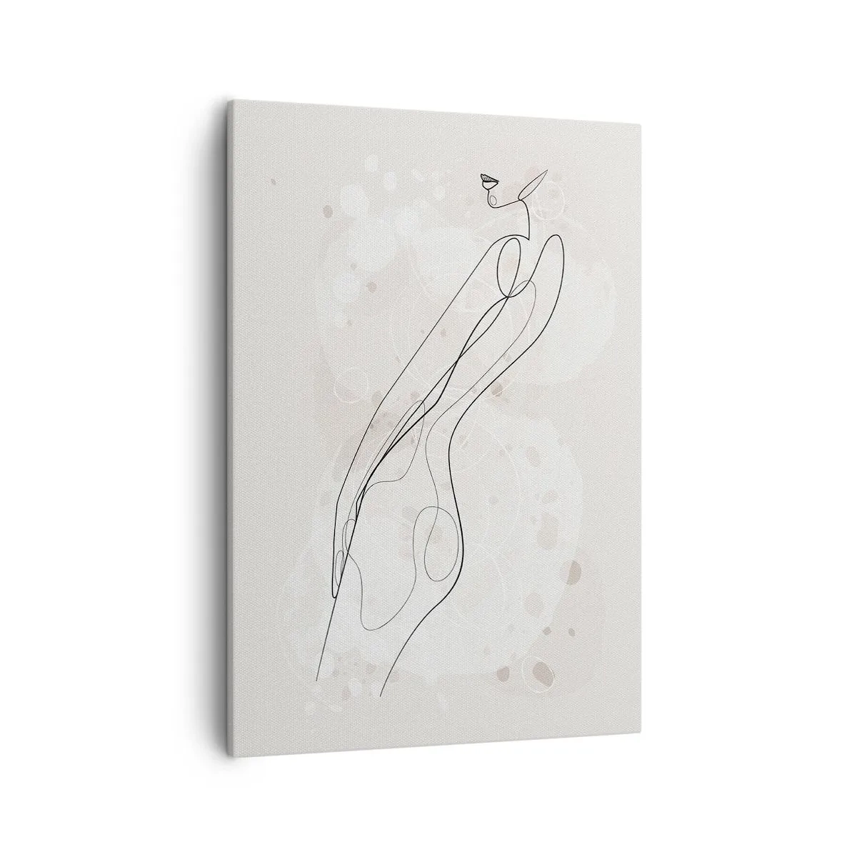 Schilderen op canvas - De blik dwaalt af - 50x70 cm
