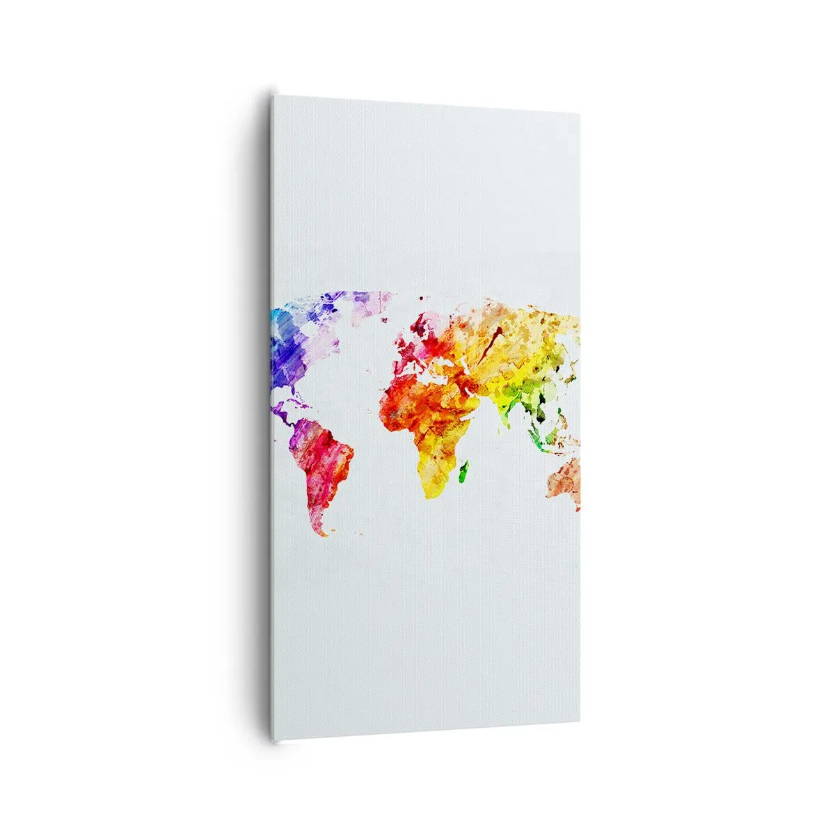 Schilderen op canvas - Alle kleuren van de wereld - 65x120 cm