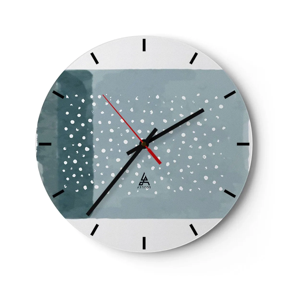 Wandklok - Klok - Gegroeid op blauw - 40x40 cm