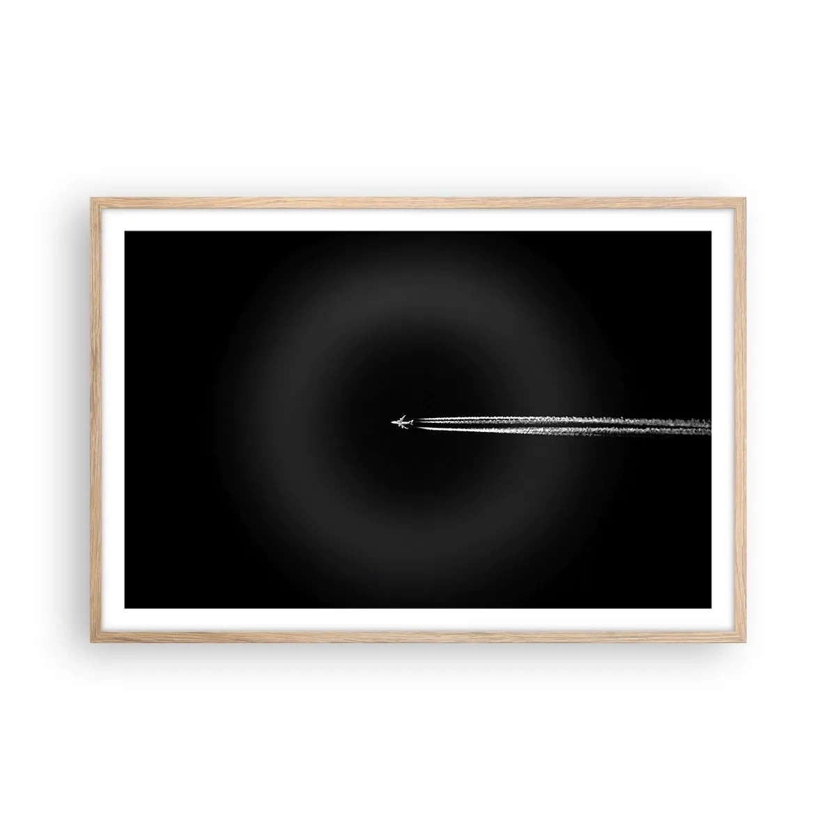 Een poster in een licht eiken lijst - Naar een andere dimensie - 91x61 cm