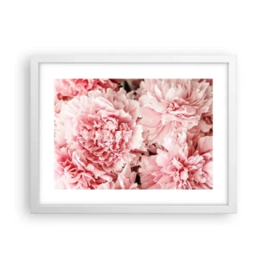 Poster in een witte lijst - Roze droom - 40x30 cm