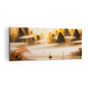 Schilderen op canvas - Verder dan het Verre Oosten - 120x50 cm