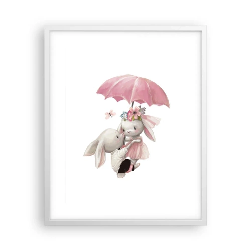 Poster in een witte lijst - Dit is liefde - 40x50 cm