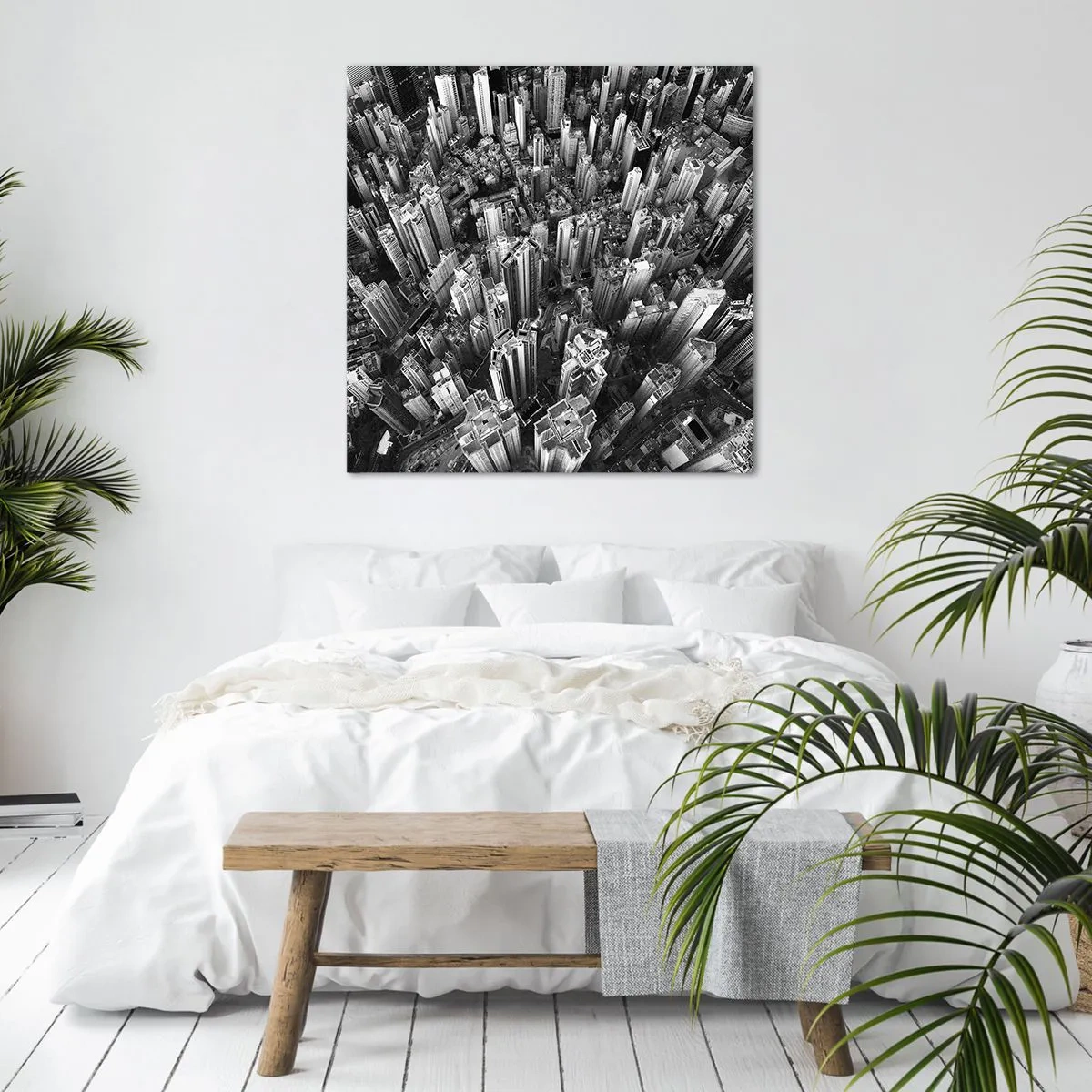 Schilderen op canvas - Nog steeds hoger en hoger - 30x30 cm