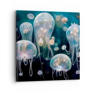 Schilderen op canvas - Ondferwaterbal - 30x30 cm