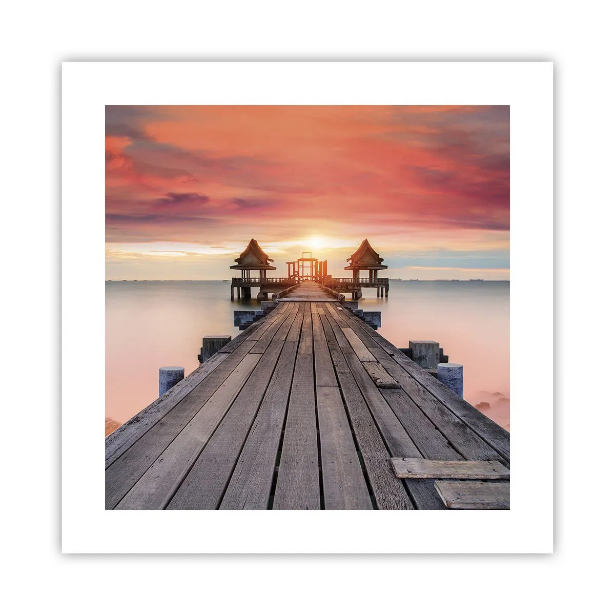 Poster - West in het Oosten - 40x40 cm